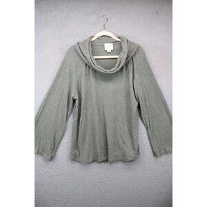Maeve - Anthropologie Olive Green Long Bell Sleeves Sweater-Large-Boho-Lagenlook